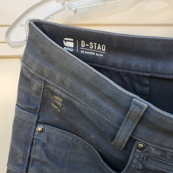 D-STAQ 3D Super Slim G-Star Raw Black Jeans - Picture 2 of 4